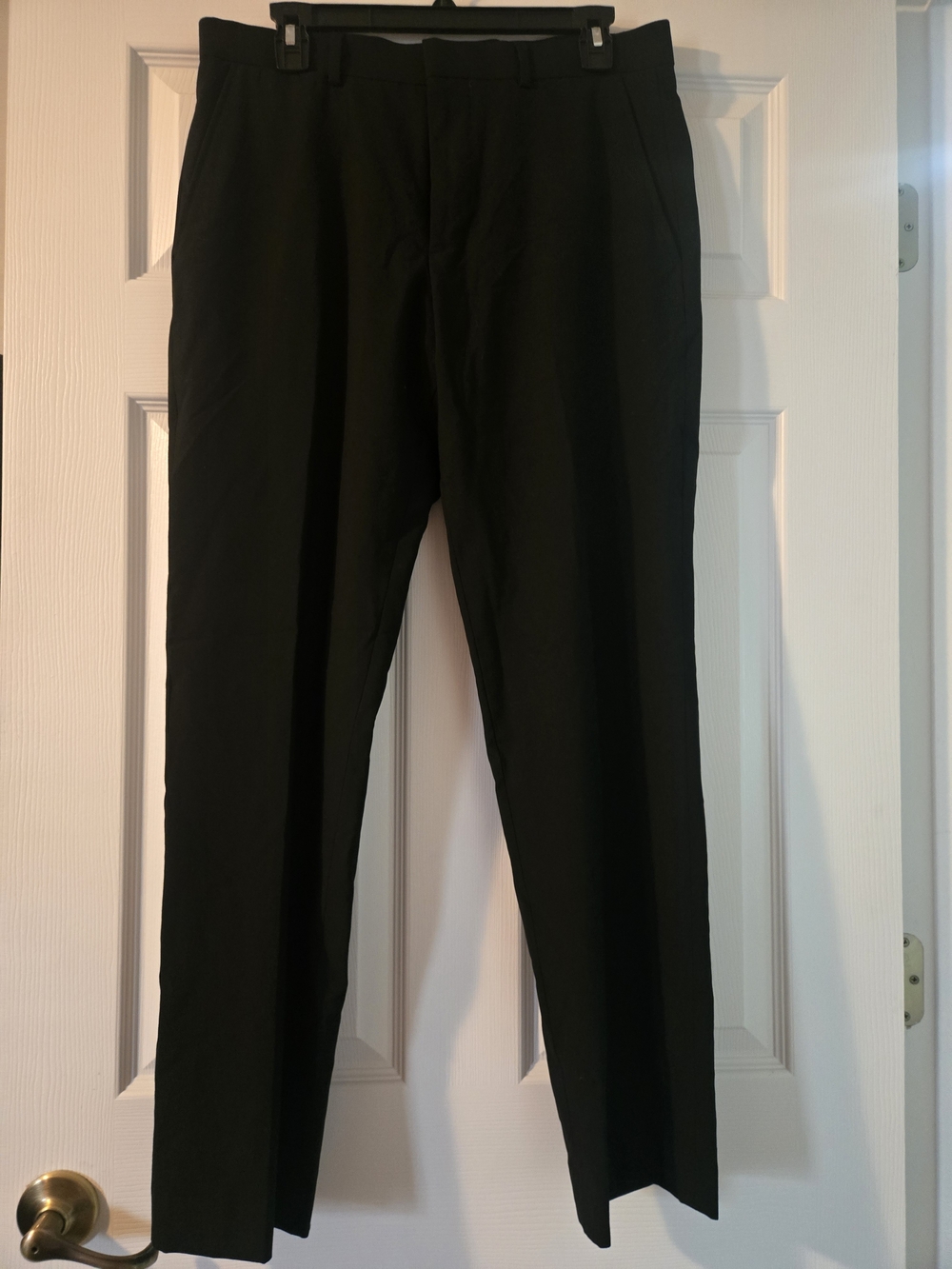 jf j.ferrar Black Men's Dress Pants - Slim Straight 32x30